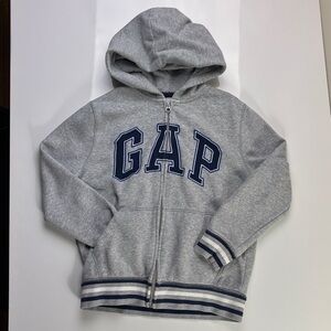 Telfar Heather Gray Hoodie with Navy Accents